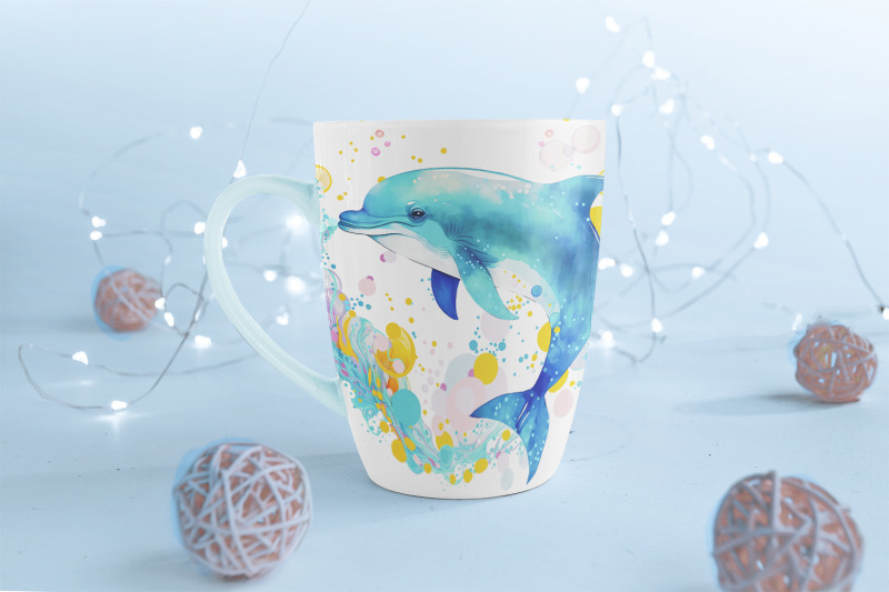 sublimation-mug-design-cute-dolphin-png-file