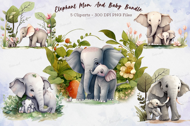 elephant-mom-and-baby-bundle