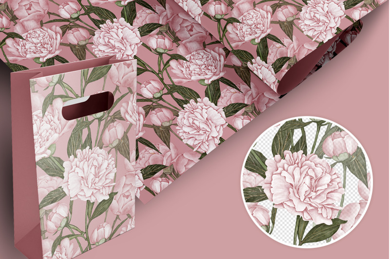 peony-watercolor-clipart-floral-seamless-pattern-pink-flowers-clipar