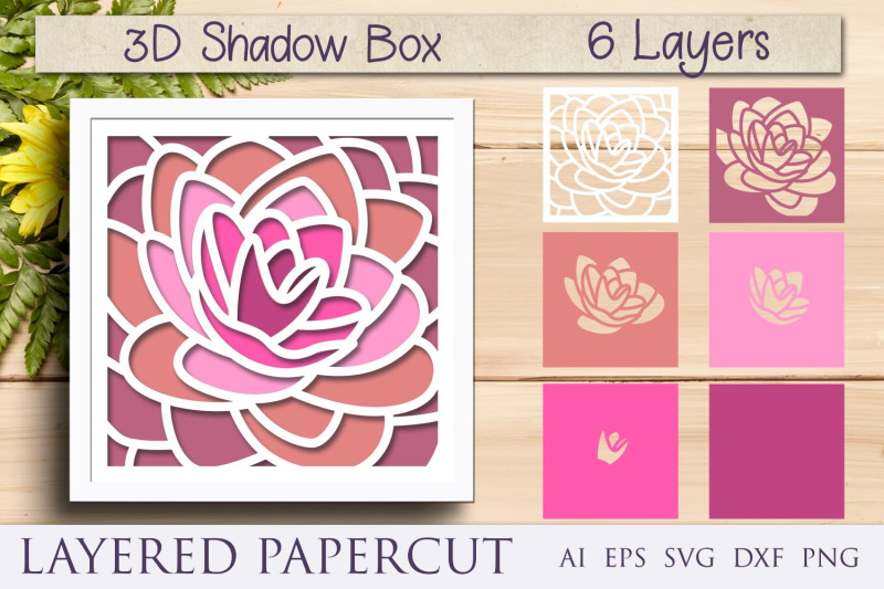 shadow-box-with-flower-svg-3d-layered-papercut