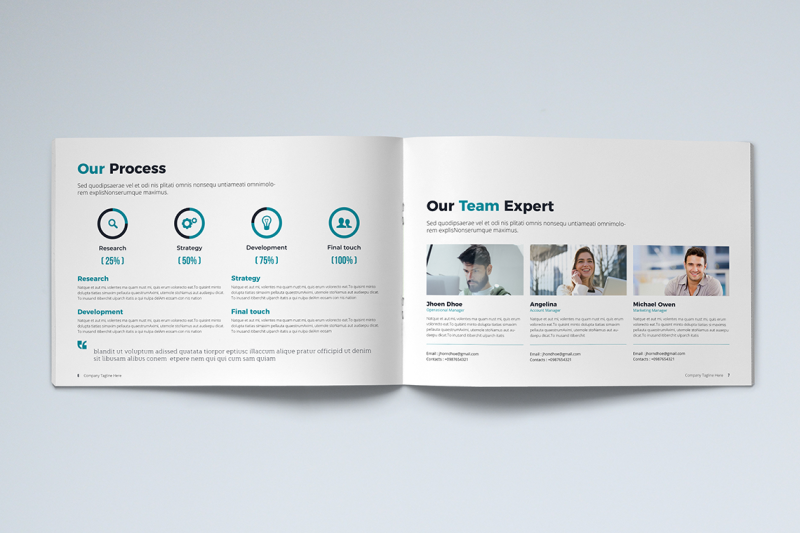 company-profile-landscape-template