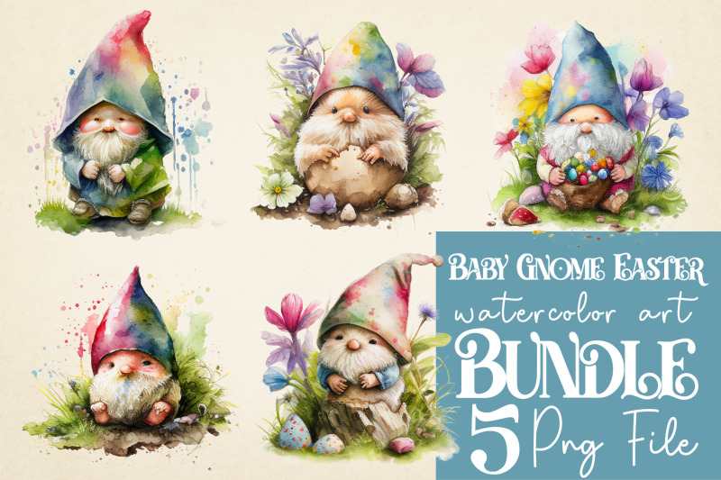 baby-gnome-easter-watercolor-bundle-sublimation-png-file