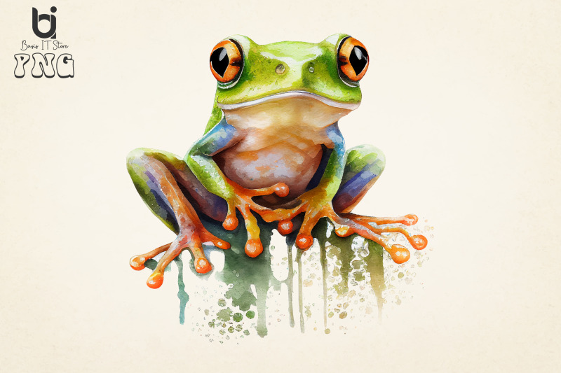 cute-frog-watercolor-bundle-sublimaiton-png-file