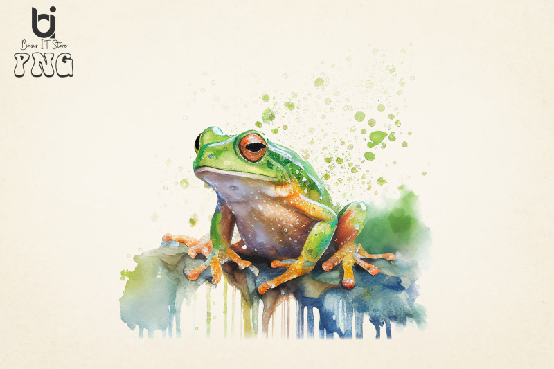 cute-frog-watercolor-bundle-sublimaiton-png-file