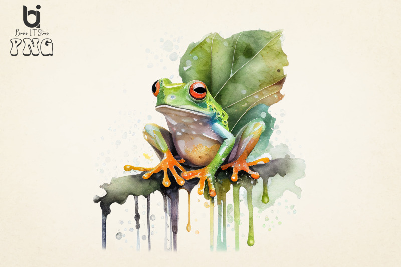 cute-frog-watercolor-bundle-sublimaiton-png-file