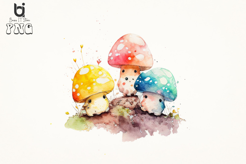 cute-little-mushrooms-baby-watercolor-sublimation-bundle