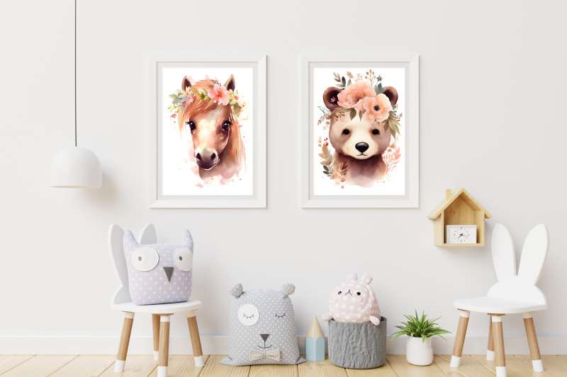 watercolor-baby-animals-nursery-wall-art-prints