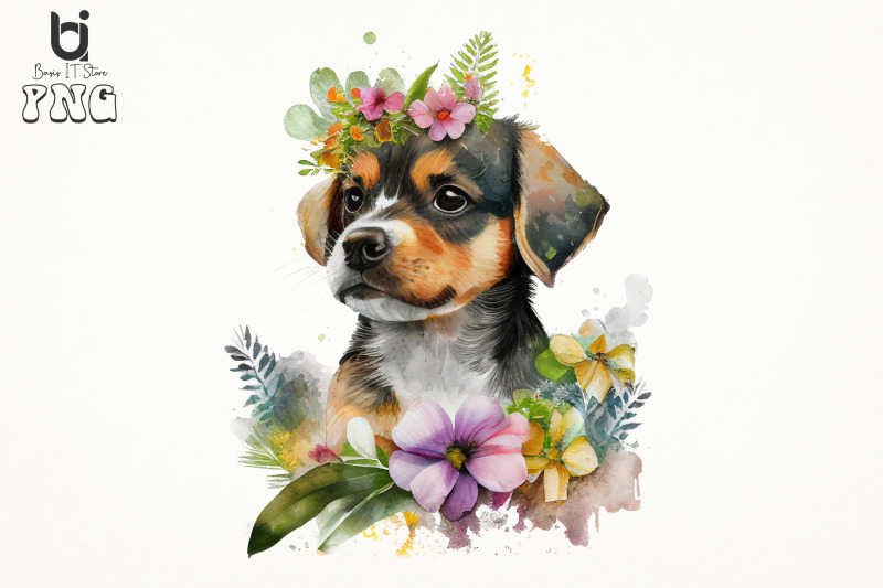 floral-pupp-dog-watercolor-sublimation-bundle-6-png-file