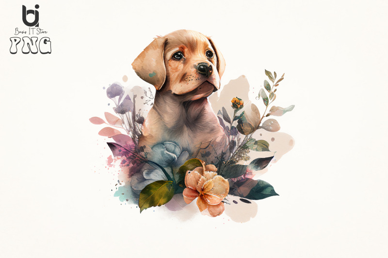 floral-pupp-dog-watercolor-sublimation-bundle-6-png-file