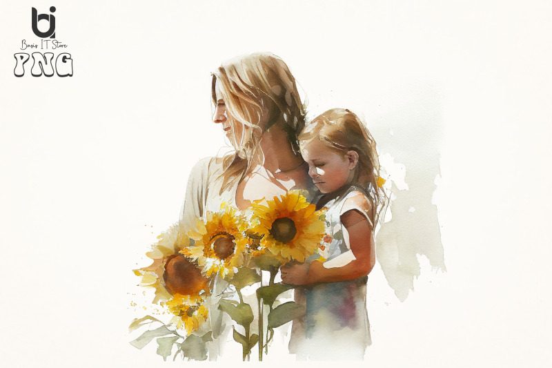 mother-and-daughter-with-sunflowers-watercolor-bundle