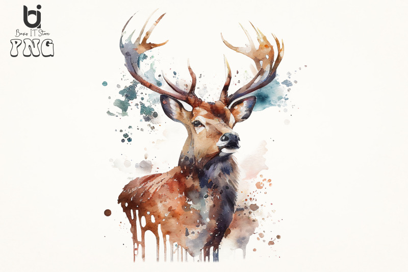 deer-boho-watercolor-sublimation-bundle-png-design