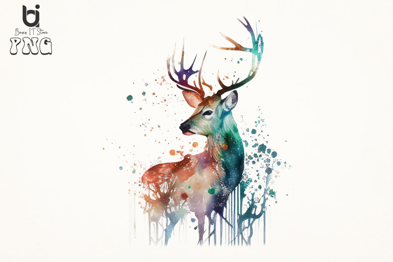 deer-boho-watercolor-sublimation-bundle-png-design