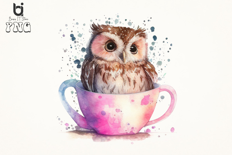 watercolor-cute-owl-inside-cup-pink-sublimation-bundle