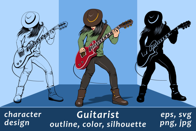 rock-guitarist-girl-character-design