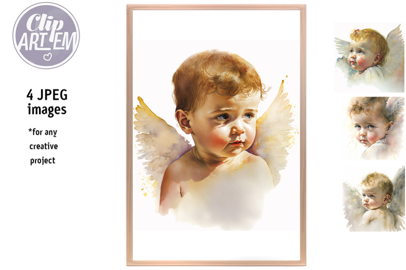 baby-angels-painting-4-jpeg-images-watercolor-set-for-home-decor