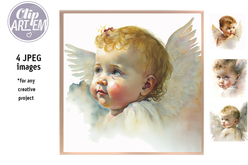 baby-angels-painting-4-jpeg-images-watercolor-set-for-home-decor