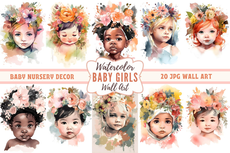 watercolor-floral-baby-girl-wall-art