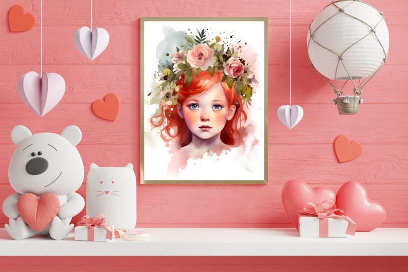 watercolor-floral-baby-girl-wall-art