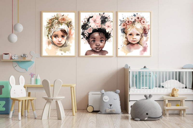 watercolor-floral-baby-girl-wall-art