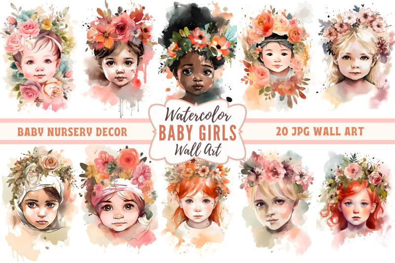 watercolor-floral-baby-girl-wall-art