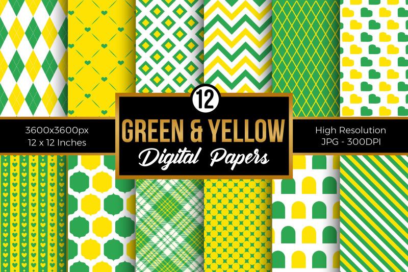 green-amp-yellow-digital-papers
