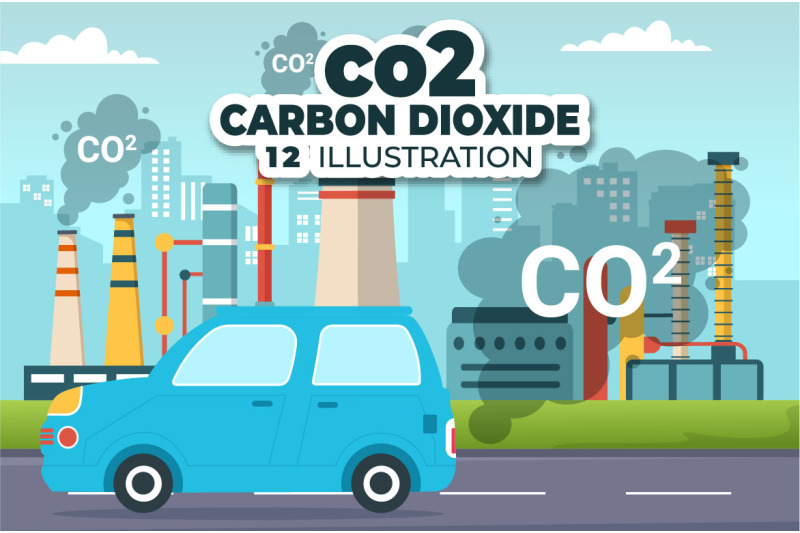 12-carbon-dioxide-or-co2-illustration