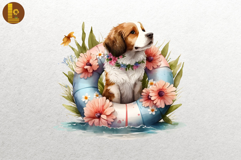 cute-dog-summertime-watercolor-4