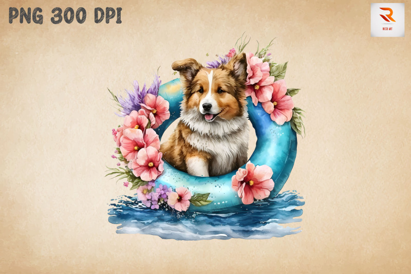 watercolor-summertime-cute-dog-17