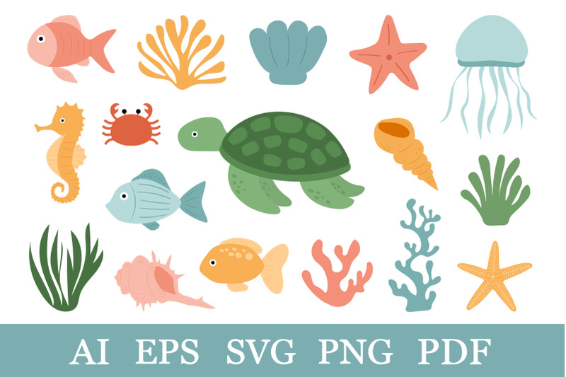 undersea-world-svg-sea-animal-svg-sea-shell-starfish-coral