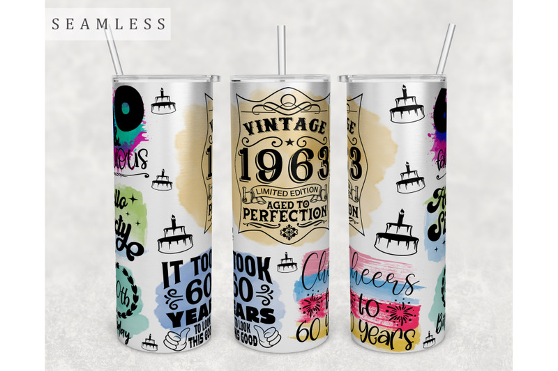 60th-birthday-tumbler-wrap-20-oz-skinny-tumbler-sublimation-design