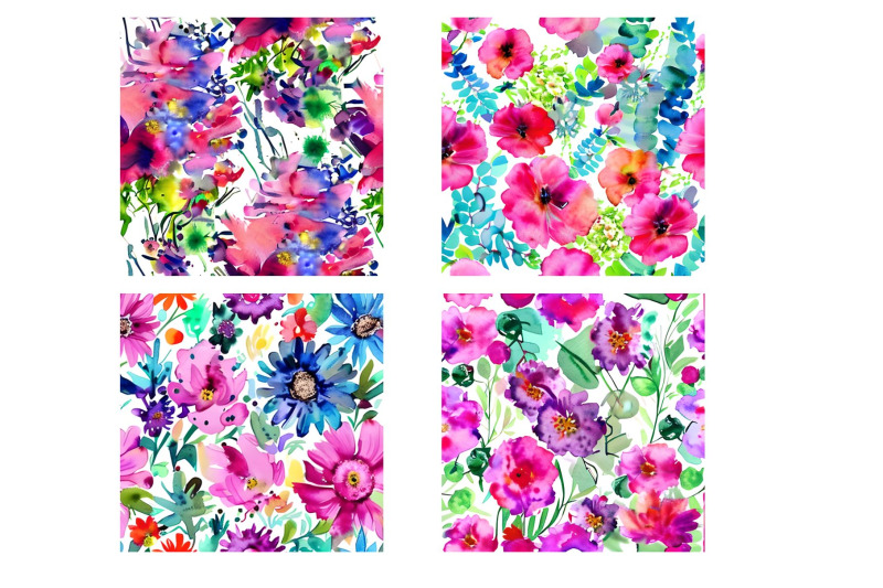 12-watercolor-floral-papers-backgrounds