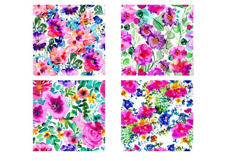 12-watercolor-floral-papers-backgrounds