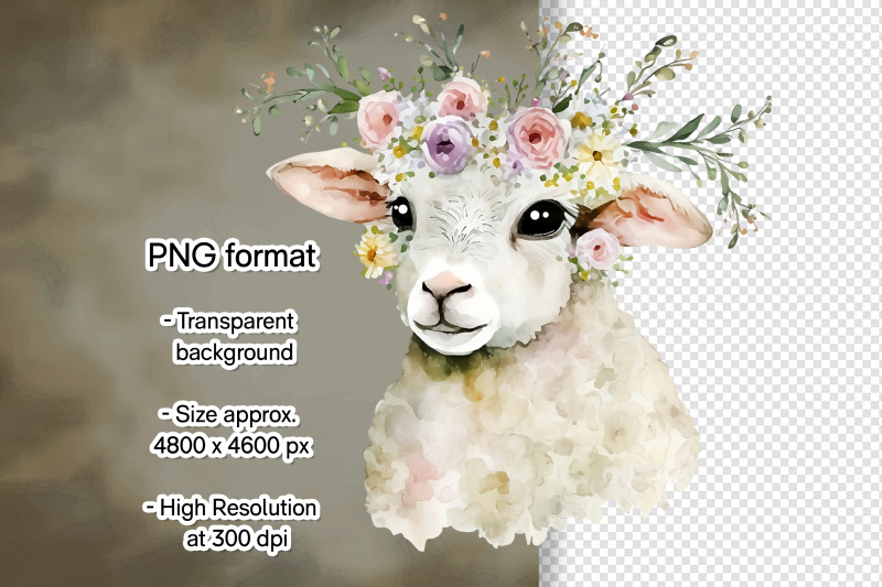 easter-lamb-with-flowers-clipart-png