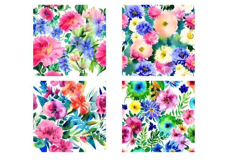 12-watercolor-flowers-2-background-papers