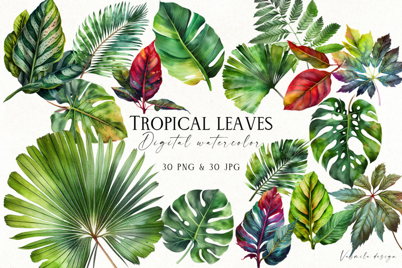 watercolor-tropical-leaves-clipart