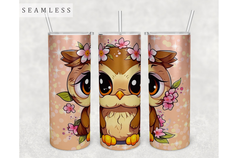 baby-owl-tumbler-wrap-20-oz-skinny-tumbler-sublimation-design-png