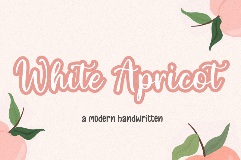 white-apricot-font