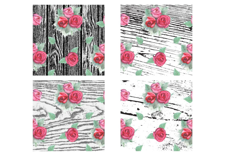 12-pink-roses-on-wood-background-sheets
