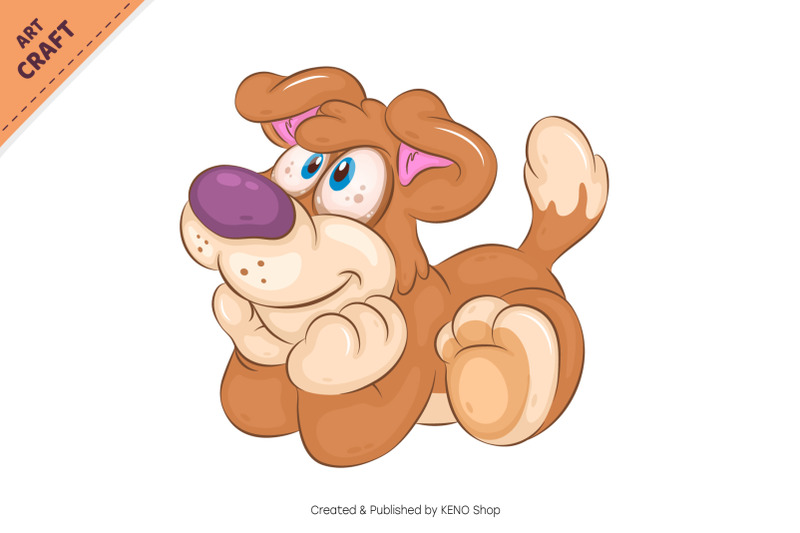 cartoon-dreamy-dog-clipart