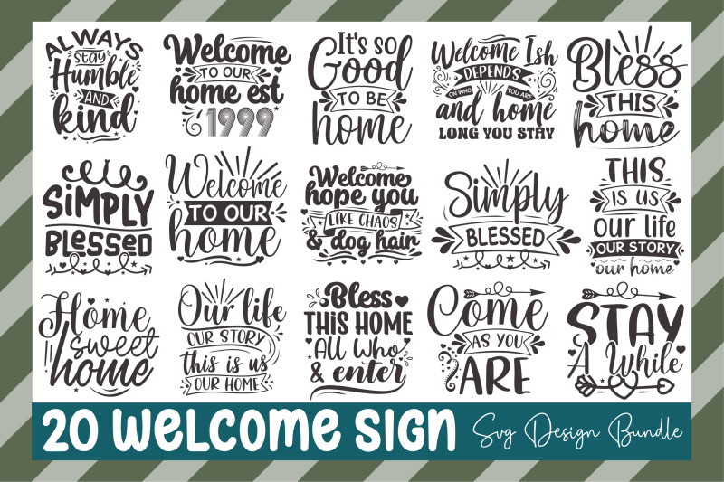 welcome-sign-svg-design-bundle