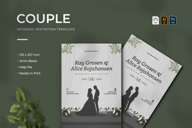 couple-wedding-invitation