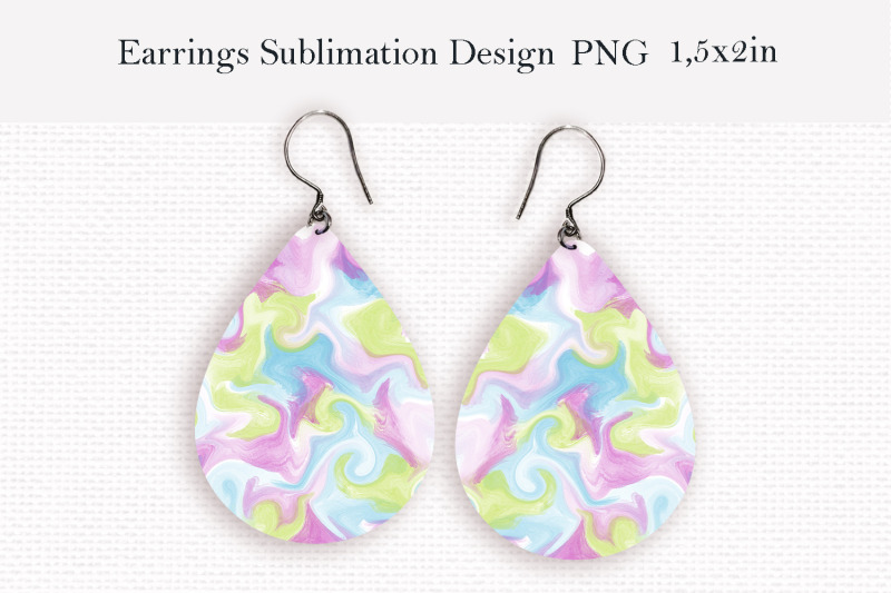 candy-swirls-abstract-teardrop-earrings-design-png