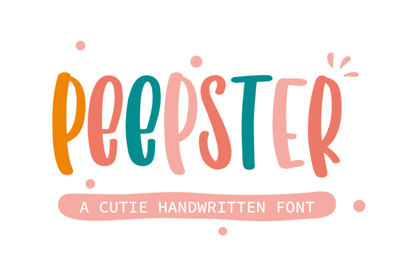 peepster-a-cutie-handwritten-font