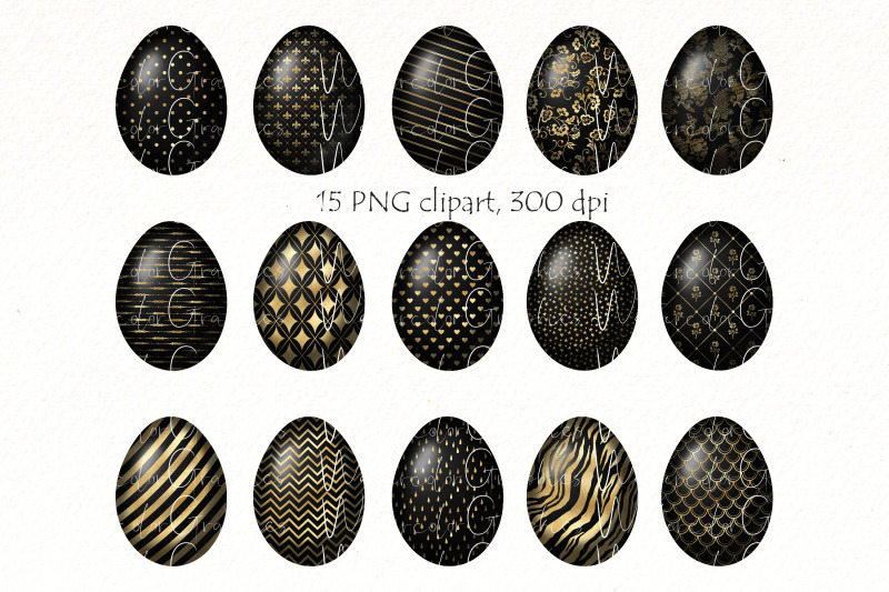 easter-eggs-clipart-black-gold-modern-eggs-png-spring-png