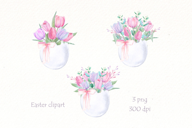 easter-eggs-watercolor-clipart-spring-hand-painted-floral
