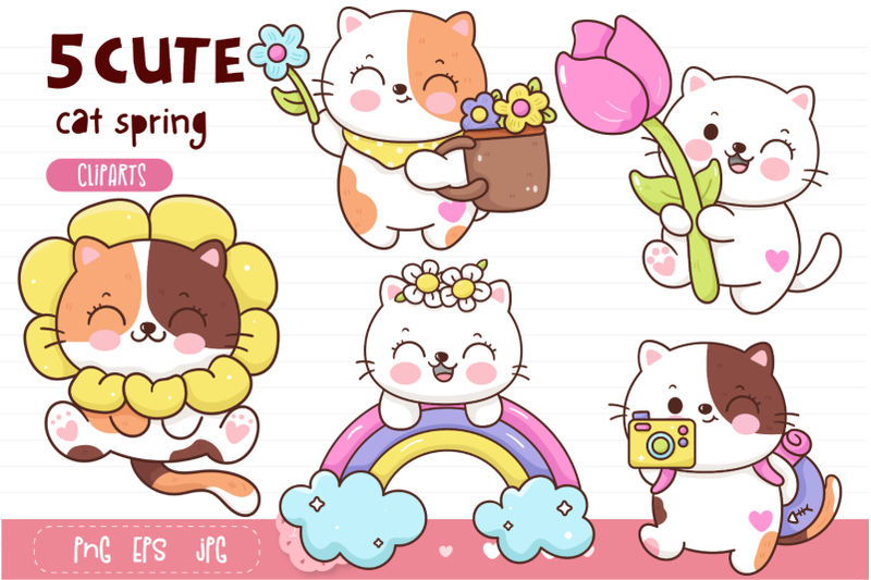 cute-cat-cartoon-kawaii-kitten-baby-animals-clipart