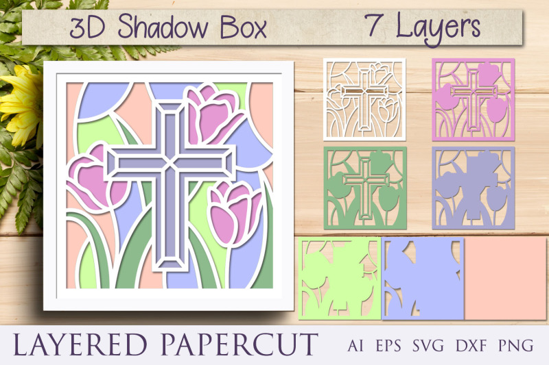 religious-cross-with-flowers-3d-shadow-box-layered-papercut