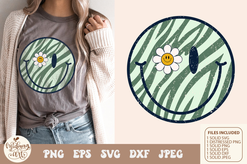 retro-smiley-face-zebra-with-daisy-eye-svg-png-sublimation