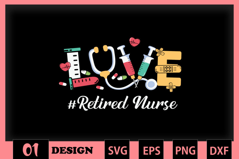 love-retired-nurse-elements