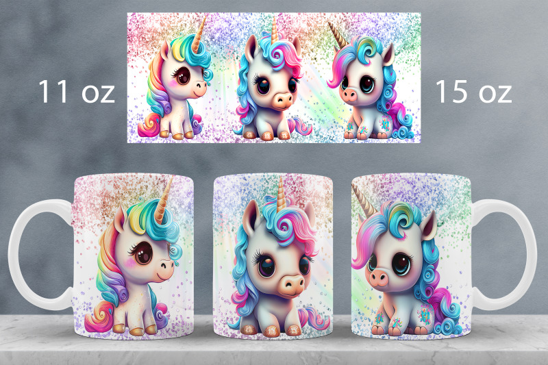 unicorn-mug-wrap-design-animal-mug-sublimation-png-15oz-11oz